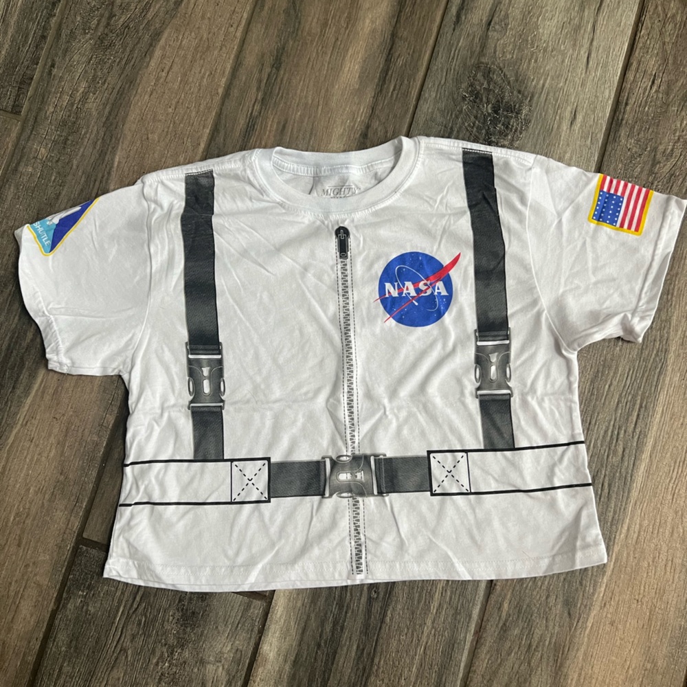Mighty Fine NASA Astronaut Crop Tee – Women’s Large